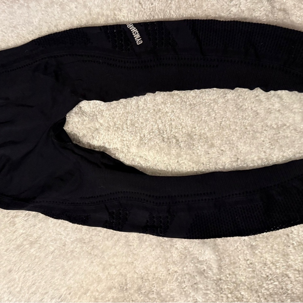 Gymshark Black Textured Leggings